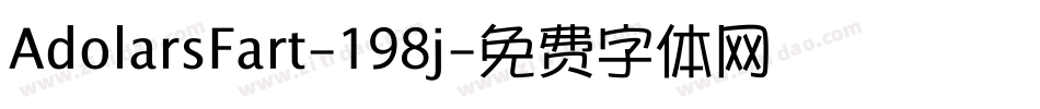 AdolarsFart-198j字体转换