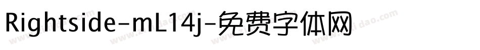 Rightside-mL14j字体转换