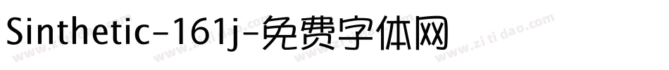 Sinthetic-161j字体转换