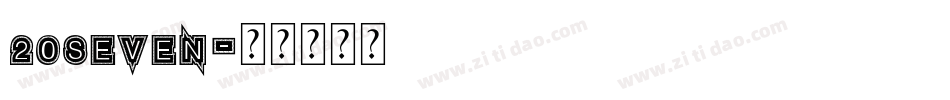 20SEVEN字体转换