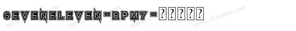 SevenEleven-rPm7字体转换