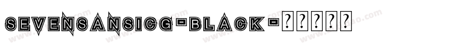 SevenSansICG-Black字体转换