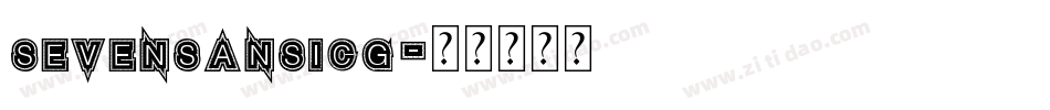 SevenSansICG字体转换