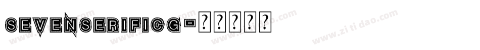 SevenSerifICG字体转换