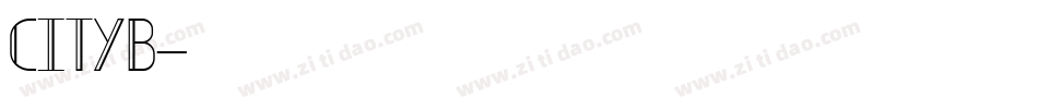 CITYB字体转换