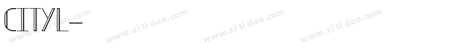 CITYL字体转换