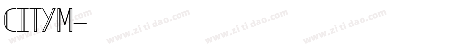 CITYM字体转换