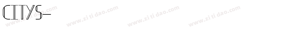 CITYS字体转换