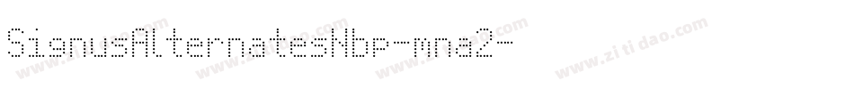 SignusAlternatesNbp-mna2字体转换 SignusAlternatesNbp-mna2字体转换