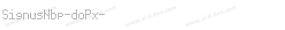 SignusNbp-doPx字体转换
