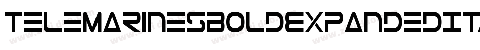TeleMarinesBoldExpandedItalic-mz6G字体转换