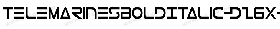 TeleMarinesBoldItalic-dz6X字体转换