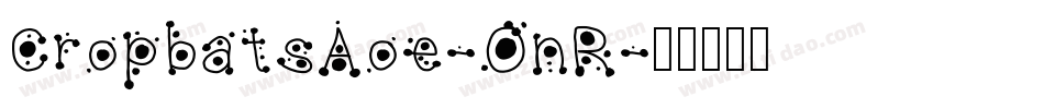 CropbatsAoe-0nR字体转换