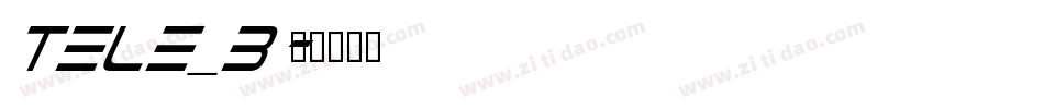 Tele_b字体转换