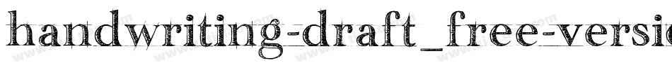 handwriting-draft_free-version字体转换
