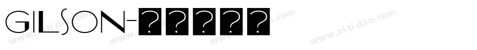 Gilson字体转换