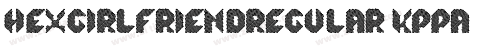HexGirlfriendRegular-KPpA字体转换