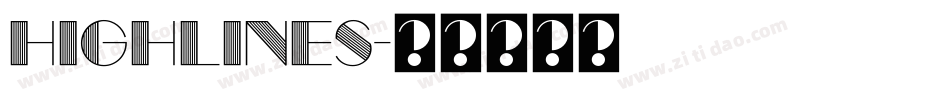 HighLines字体转换