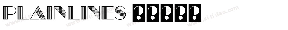 PlainLines字体转换