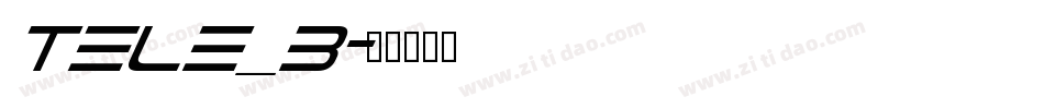 Tele_b字体转换
