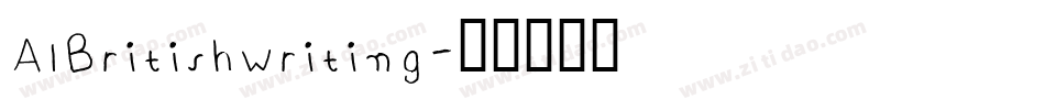 AIBritishWriting字体转换