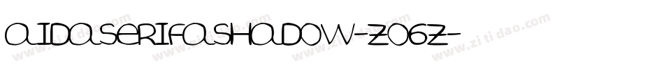 Aidaserifashadow-Zo6z字体转换