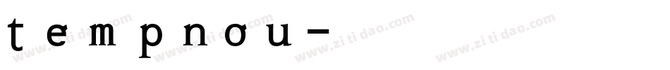 tempnou字体转换