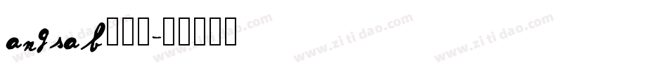 angsab生成器字体转换