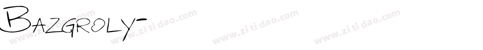 Bazgroly字体转换