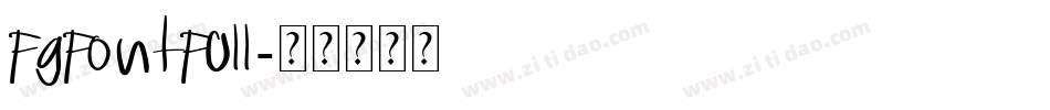 FGfontfull字体转换