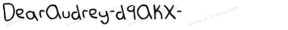 DearAudrey-d9AKX字体转换