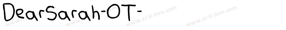 DearSarah-OT字体转换