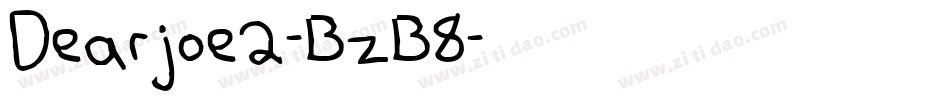 Dearjoe2-BzB8字体转换