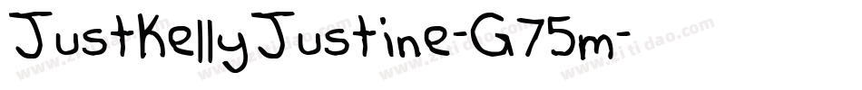 JustKellyJustine-G75m字体转换
