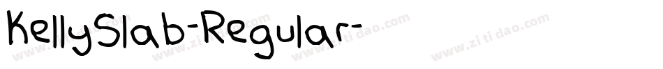 KellySlab-Regular字体转换
