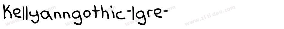 Kellyanngothic-lgre字体转换