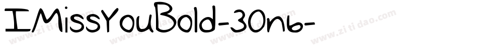 IMissYouBold-30n6字体转换