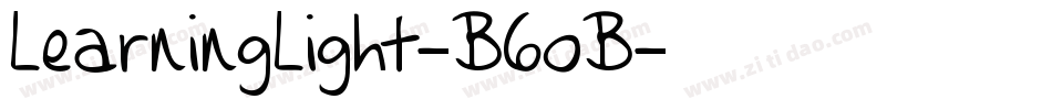 LearningLight-B6oB字体转换