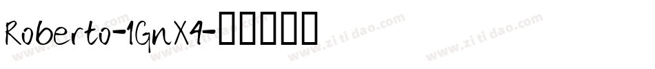 Roberto-1GnX4字体转换