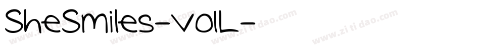 SheSmiles-vo1L字体转换