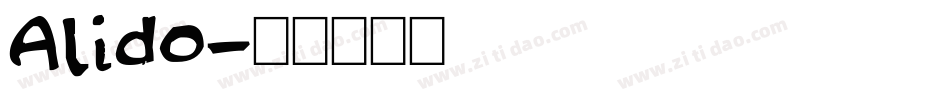 Alido字体转换