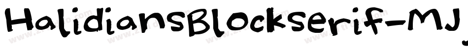 HalidiansBlockserif-MJjY字体转换