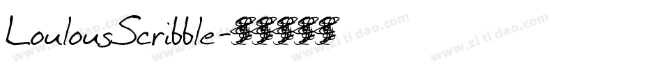 LoulousScribble字体转换