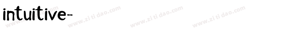 intuitive字体转换