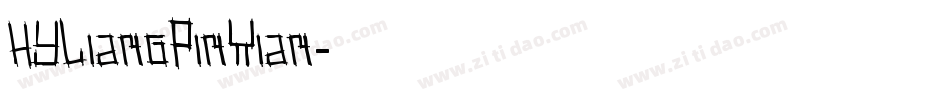HYLiangPinXian字体转换