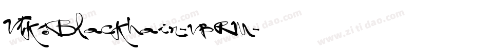 VtksBlackhair-vpRM字体转换