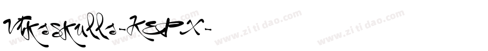 VtksSkulls-KEPX字体转换