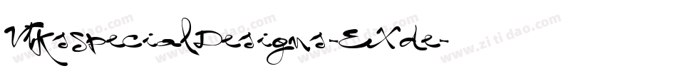 VtksSpecialDesigns-EXde字体转换