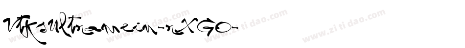 VtksUltramein-rXGO字体转换