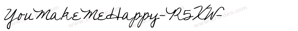 YouMakeMeHappy-R5XW字体转换